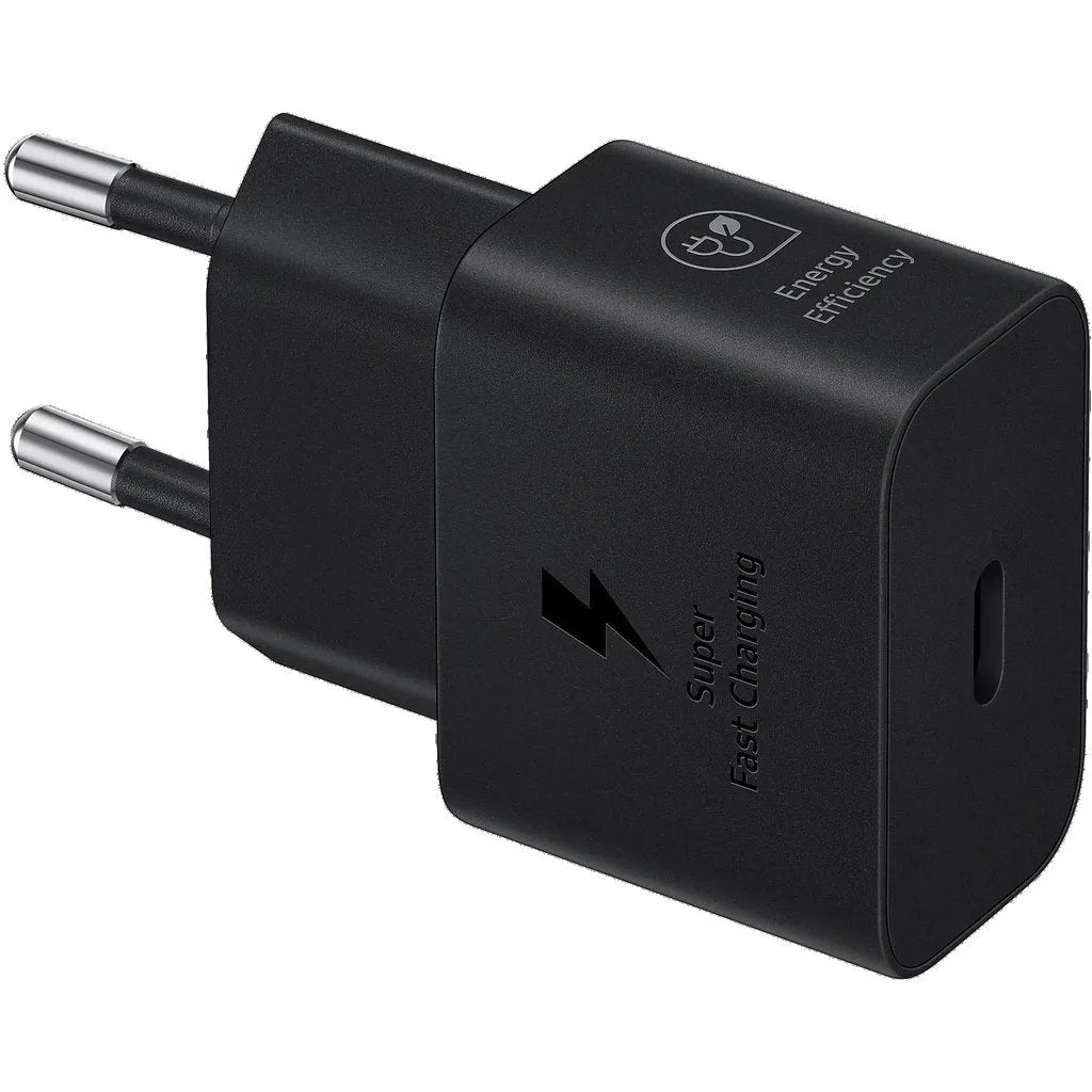 Samsung 25W GaN-Netzteil (USB-C), Schwarz, ohne Kabel, BULK