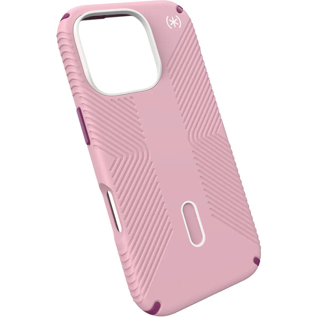 Speck Presidio2 Grip + ClickLock Apple iPhone 16 Pro Wednesday Pink - avec Microban