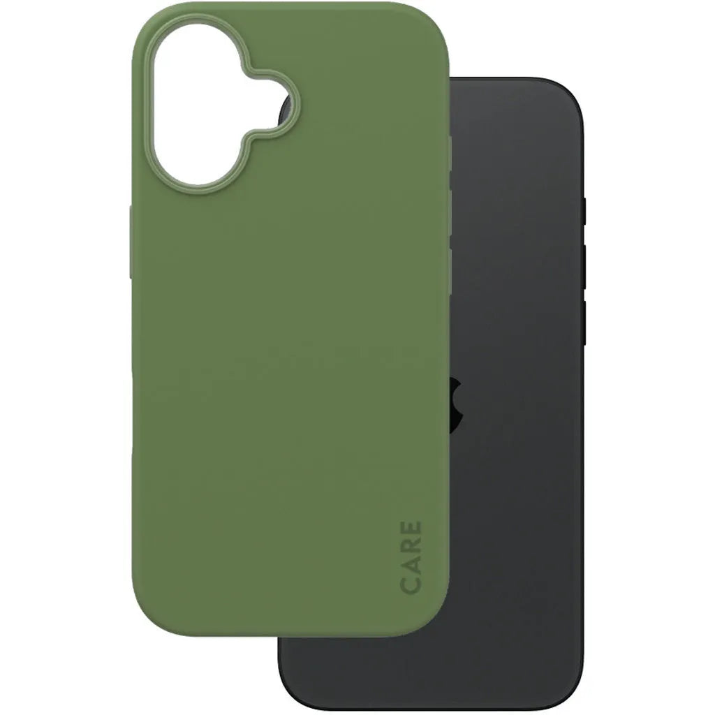 CARE by PanzerGlass Fashionable Case Grün m. MagSafe iPhone 16