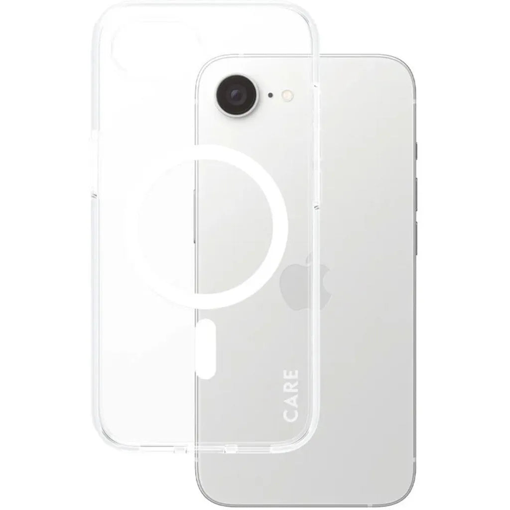 CARE by PanzerGlass Flagship Case Transparent Urban Combat mit weißem MagSafe iPhone 17./16.