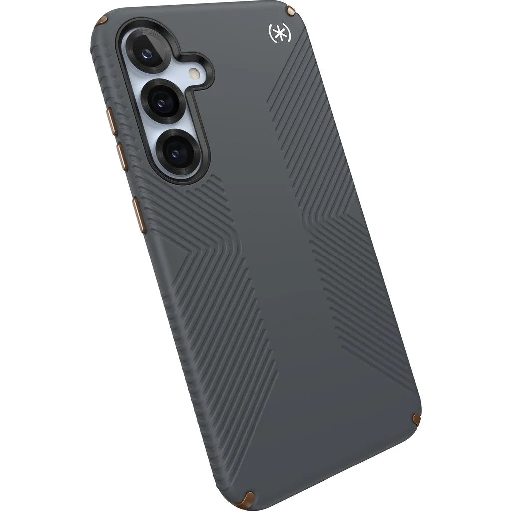 Speck Presidio2 Grip + Magnet Samsung Galaxy S25 Plus Charcoal Grey - with Microban