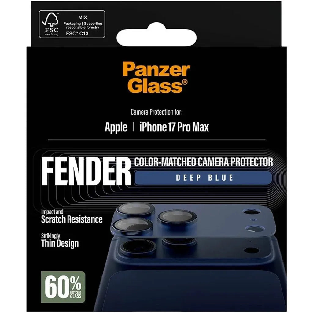 PanzerGlass FENDER Kameraschutz Tiefblau iPhone 17 Pro Max