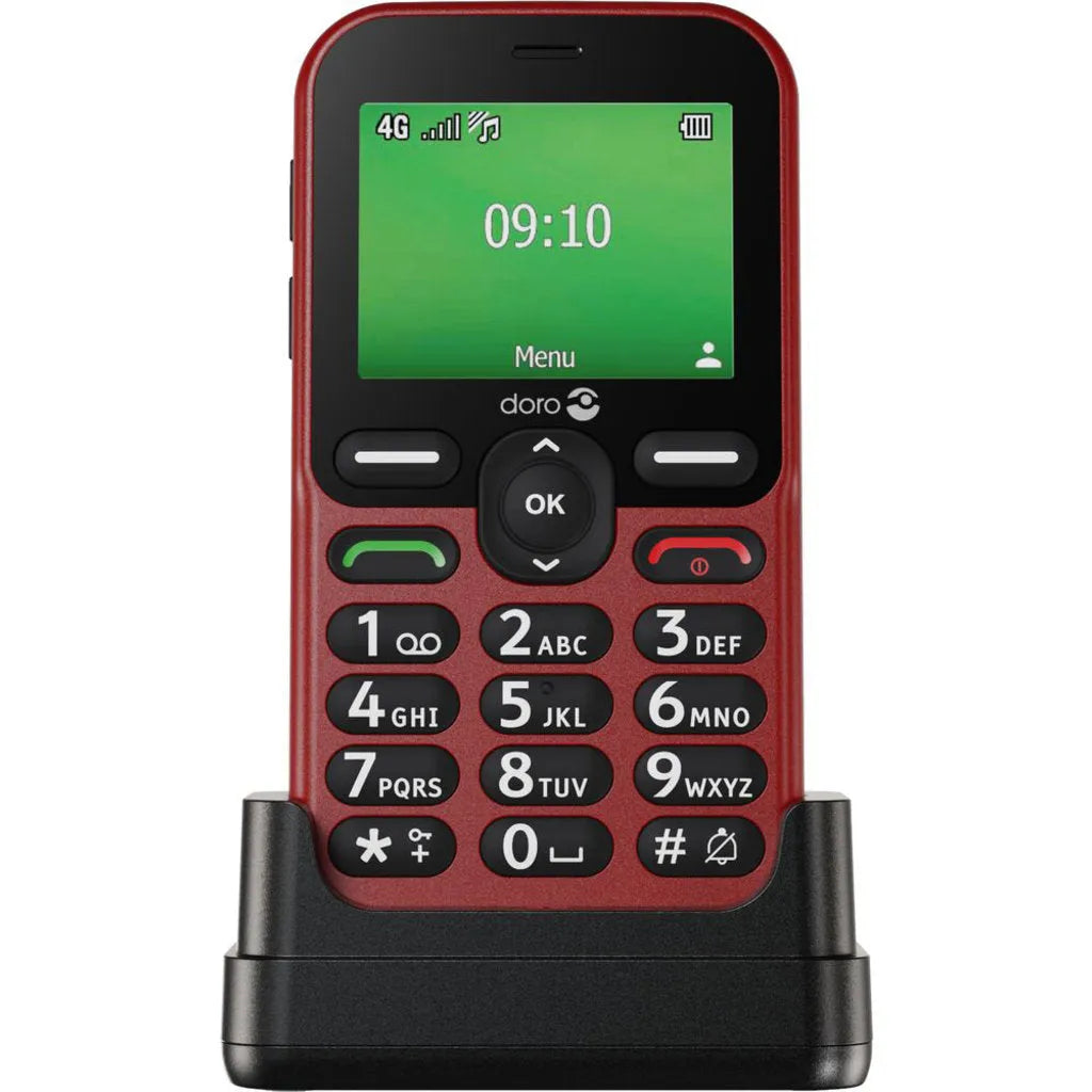 Doro Leva E10 4G Red + Cradle