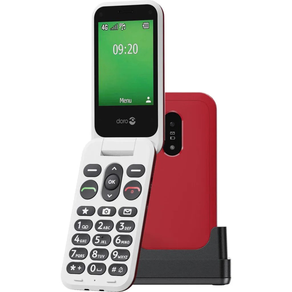 Doro Leva E22 4G Red + Cradle