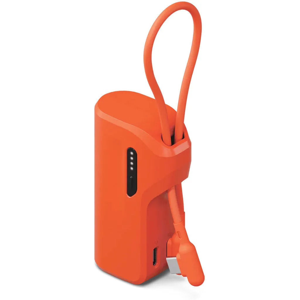 Cygnett Thumboost 5K Powerbank avec câble USB-C semi-intégré Active Sunrise