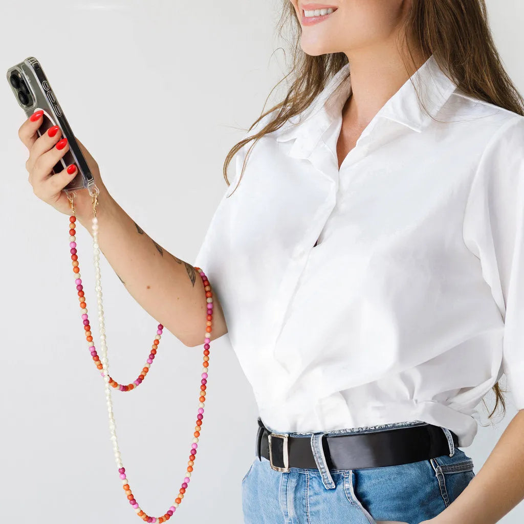 Casetastic Lanyard Beads and Pearls - Multicolor Winter (125cm)