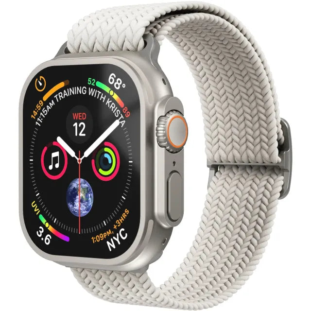 Vonmählen Woven Loop For Apple Watch 40 - 41 - 42mm One Size Silver/Cream