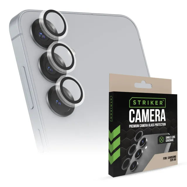 Striker Single Lens Glass Camera Protector - Transparent - Samsung Galaxy S25 5G