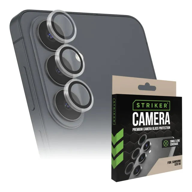 Striker Single Lens Glass Kamera-Displayschutzfolie - Transparent - Samsung Galaxy S26 5G