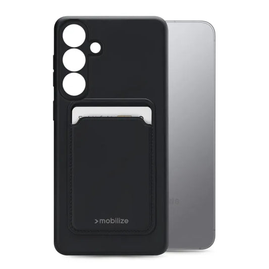 Mobilize Rubber Gelly Card Case Samsung Galaxy S25+ 5G Matt Black