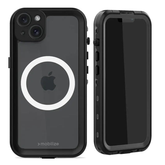Mobilize MagSafe Compatible Waterproof Case Apple iPhone 15 Plus Clear/Black