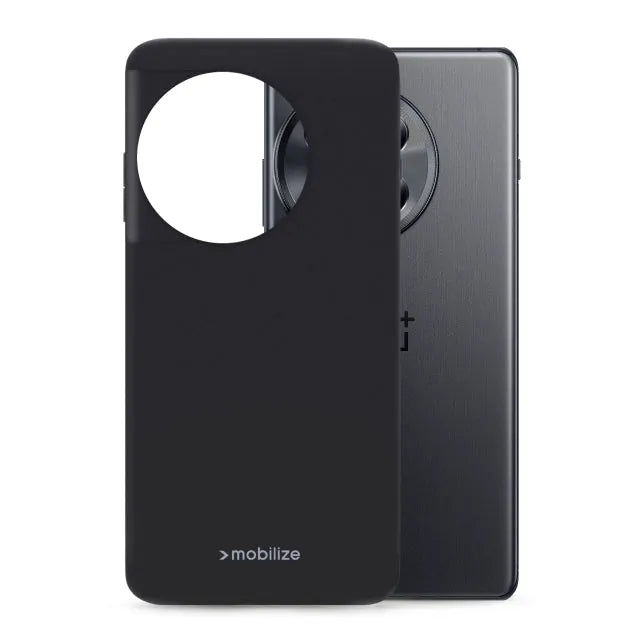 Mobilize Rubber Gelly Case OnePlus 12R Mattschwarz