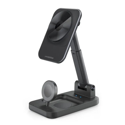 Mobilize 3in1 Ladestation MagSafe Kompatibel 15W Schwarz