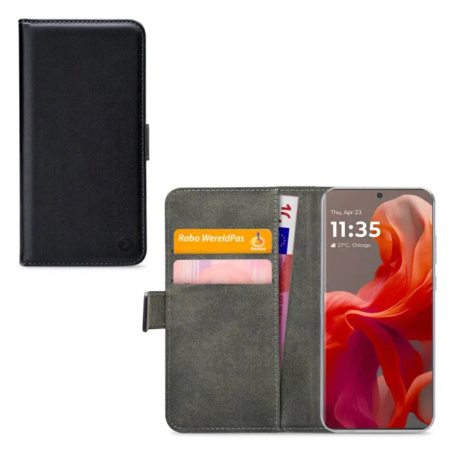 Mobilize Classic Gelly Wallet Book Case Motorola Moto G85 Noir
