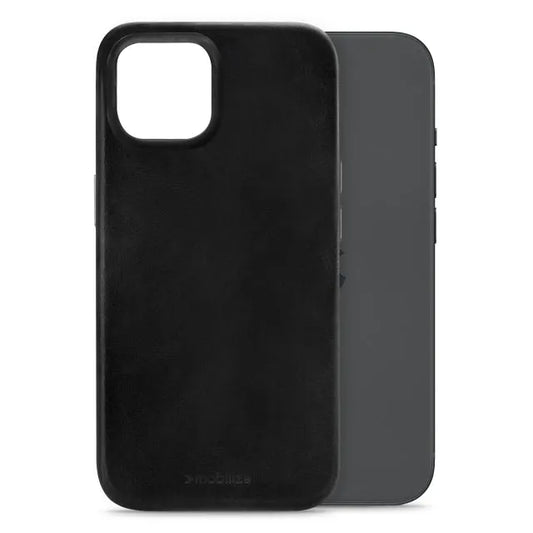 Mobilize Magsafe Compatible Étui en Cuir de Qualité Supérieure Apple iPhone 15 Noir