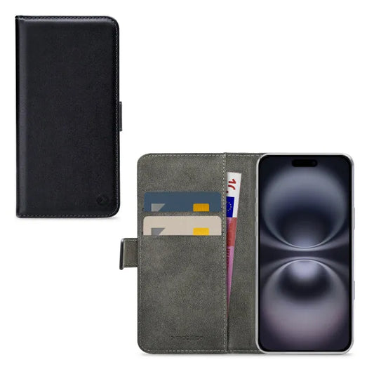 Mobilize Classic Gelly Wallet Book Case Apple iPhone 16 Plus Noir