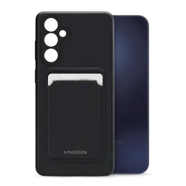 Mobilize Rubber Gelly Card Case Samsung Galaxy A15 4G/5G Matt Black