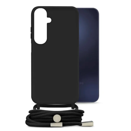 Mobilize Lanyard Gelly Case pour Samsung Galaxy A15 4G/5G Noir