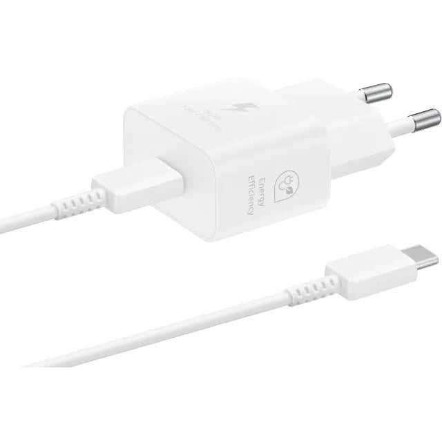 EP-T2510XWEGEU Samsung Chargeur mural PD 25W USB-C + câble USB-C blanc
