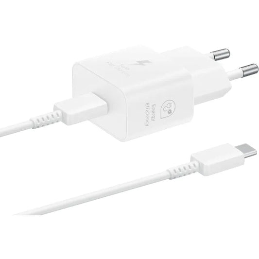 EP-T2510XWEGEU Samsung Chargeur mural PD 25W USB-C + câble USB-C blanc