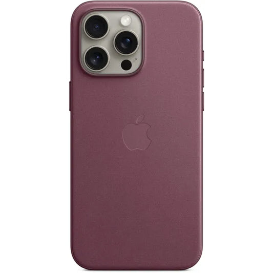 MT4X3ZM/A Coque FineWoven avec MagSafe pour iPhone 15 Pro Max mûre