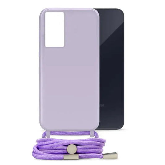 Mobilize Lanyard Gelly Case für Samsung Galaxy A35 5G Pastell-Lila