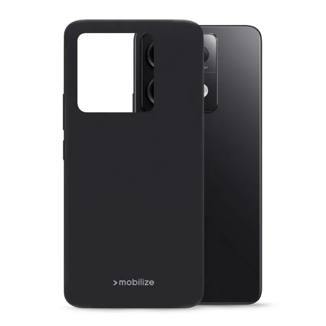 Mobilize Rubber Gelly Case Xiaomi Poco X6 5G/Redmi Note 13 Pro 5G Noir Mat