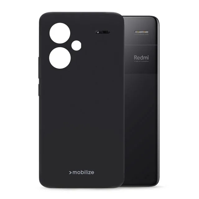Mobilize Rubber Gelly Case Xiaomi Redmi Note 13 Pro+ 5G Noir Mat