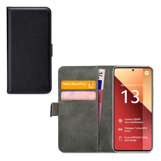 Mobilize Classic Gelly Wallet Book Case Xiaomi Poco M6 Pro 4G/Redmi Note 13 Pro 4G Noir
