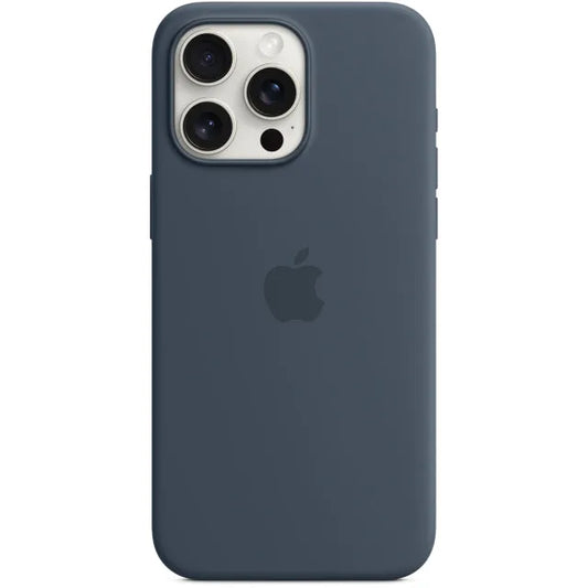 MT1P3ZM/A Apple Silicone Case with MagSafe iPhone 15 Pro Max Storm Blue