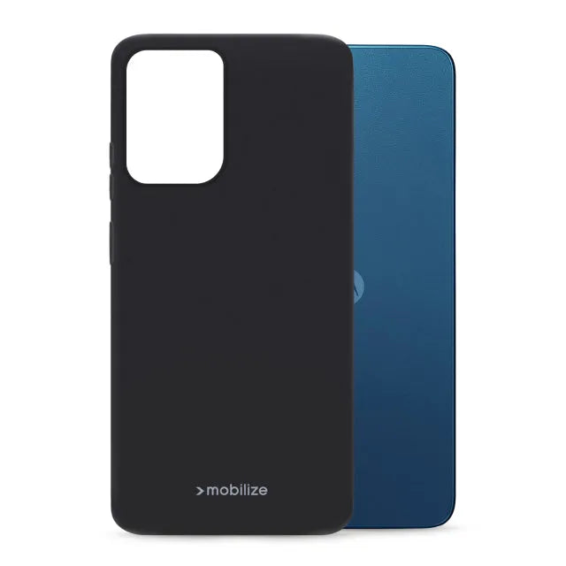 Mobilize Housse en Gel Caoutchouc Motorola Moto G34 Noir Mat