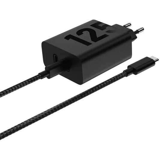 Motorola TurboPower Dual USB-C Wall Charger incl. USB-C Cable 2m. 125W Black