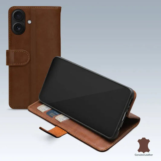 Mobilize Leather Wallet Apple iPhone 17 Brown