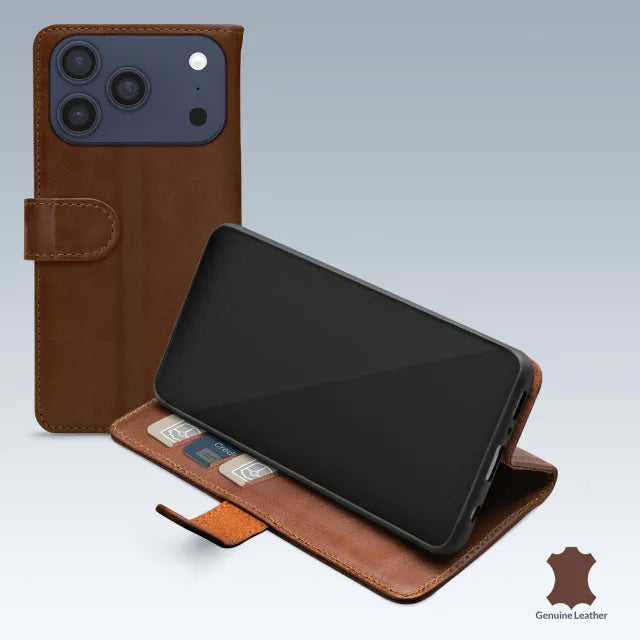 Mobilize Lederhülle Apple iPhone 17 Pro Max Braun