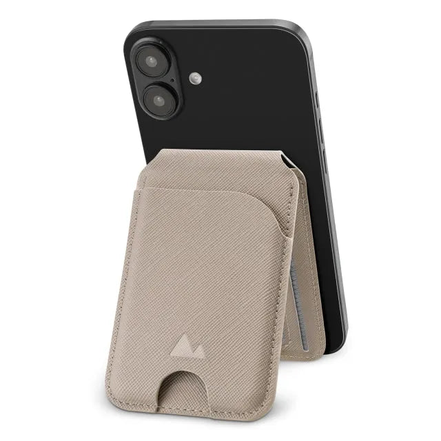 My Style MagSafe Kompatibler Magnet Kartenhalter mit Standfunktion Warm Grey