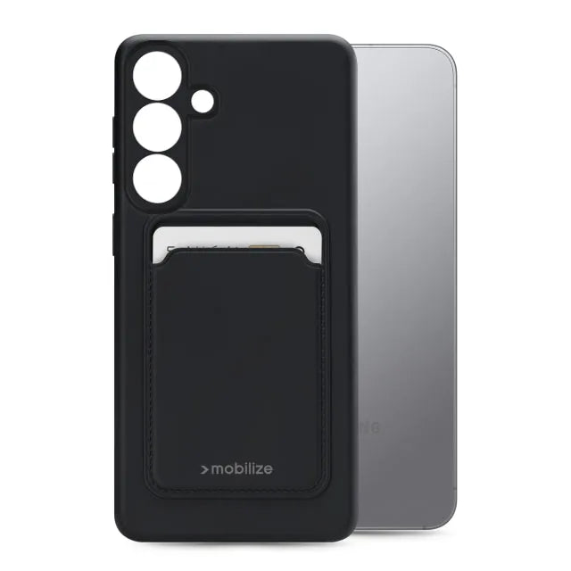 Mobilize Rubber Gelly Card Case Samsung Galaxy S25+ 5G Matt Black