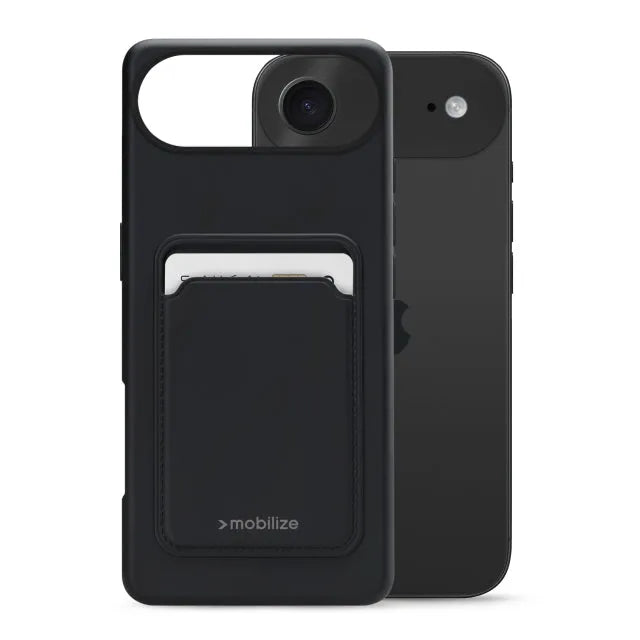 Mobilize Rubber Gelly Card Case Apple iPhone Air Matt Schwarz