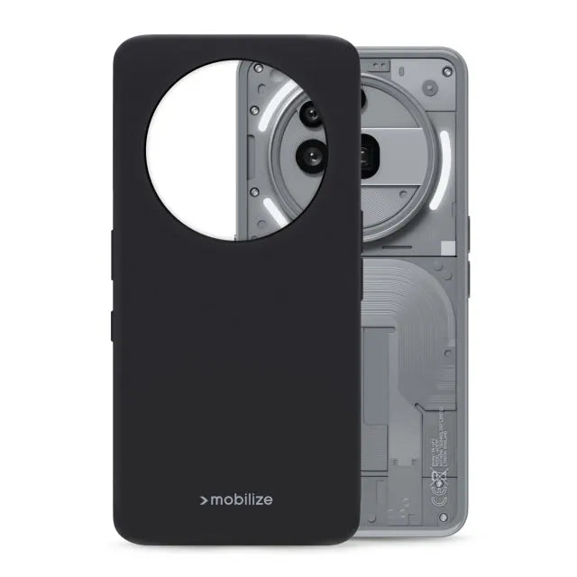 Mobilize Rubber Gelly Case Nothing Phone (3a) Pro Matt Black