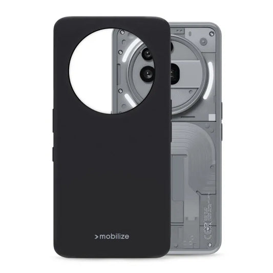 Mobilize Rubber Gelly Case Nothing Phone (3a) Pro Matt Black