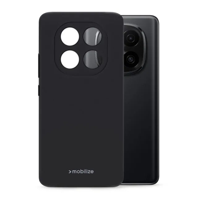 Mobilize Rubber Gelly Case Xiaomi Redmi Note 14 Pro+ 5G Mattschwarz