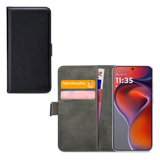 Mobilize Classic Gelly Wallet Book Case Motorola Moto G15/G15 Power Schwarz