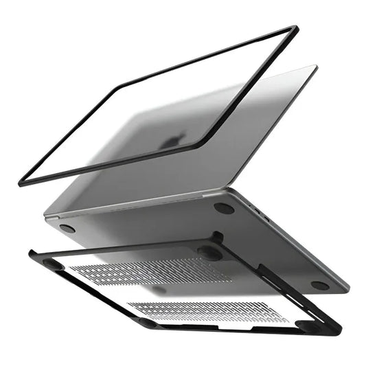 Mobilize Protection Cover for Apple MacBook Air 13.6inch (2022 - 2026) Transparent Black
