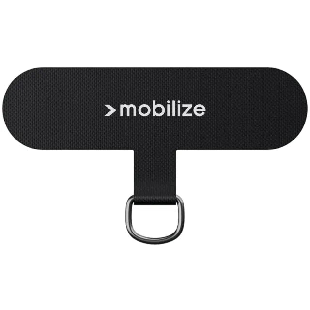 Mobilize Nylon Patch for Lanyard 5 Pieces - Black  (with metal ring)