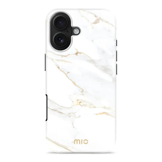 MIO White Marble Magsafe Compatible for iPhone 17
