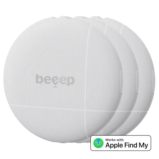 Beeep BeTag Find My Tracker White & Keychain White - 3 pack