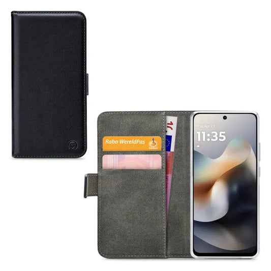 Mobilize Classic Gelly Wallet Book Case Motorola Moto G56 5G Schwarz