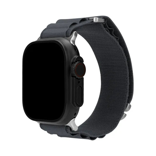 Mobilize Nylon Watch Band - Alpine - Titanium Connector - for Apple 38/40/41mm - Dark Grey