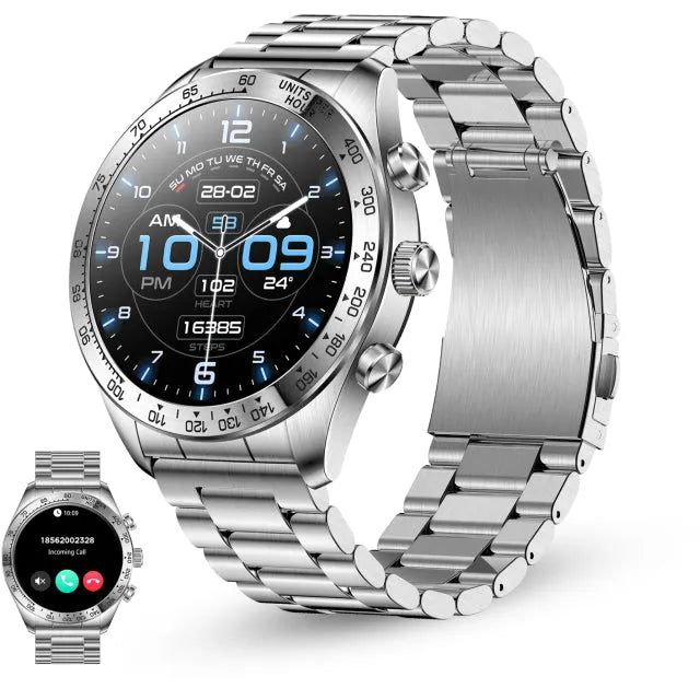 KSIX Smartwatch Elite mit AMOLED-Display Silber
