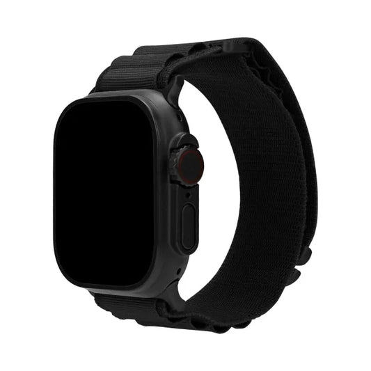 Mobilize Nylon Watch Band - Alpine - Black Connector - for Apple 42/44/45/49mm - Black