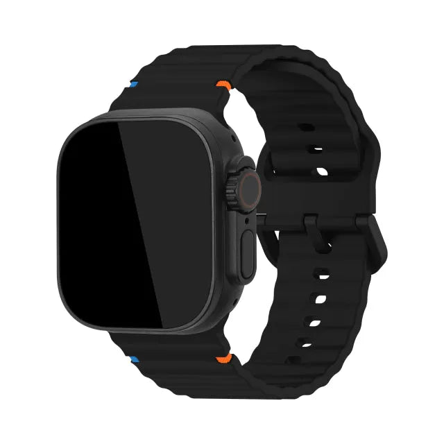 Mobilize Silicon Watch Band - Buckle - for Apple 38/40/41mm - Black